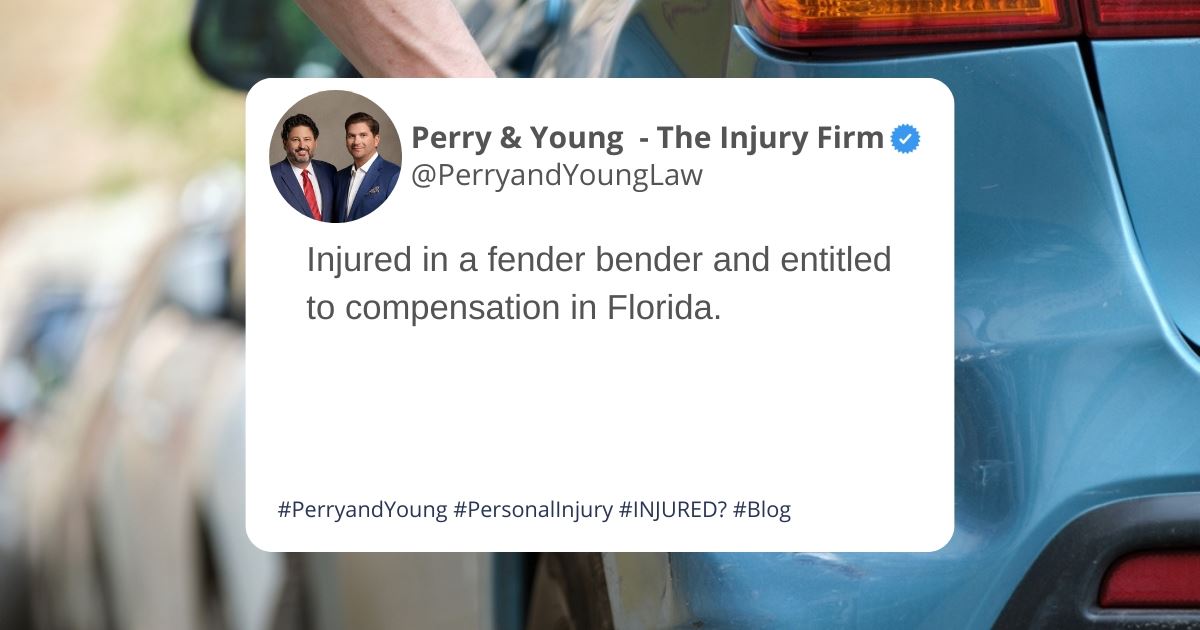 Can You Sue for a Fender Bender in Florida?